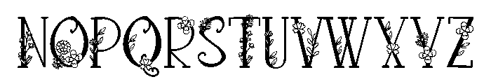 PN Loquacious Blooms Font LOWERCASE