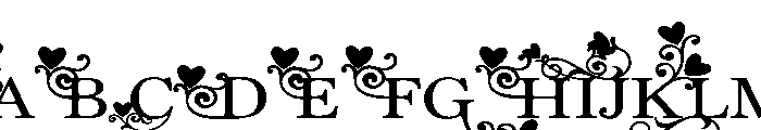 PN Love Flourish Expanded Font UPPERCASE