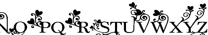 PN Love Flourish Expanded Font UPPERCASE