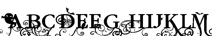 PN Macabre Millionaire Expanded Font UPPERCASE