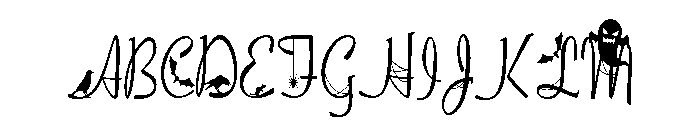 PN Macabre Millionaire Script Condensed Font UPPERCASE