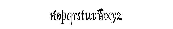PN Macabre Millionaire Script Condensed Font LOWERCASE