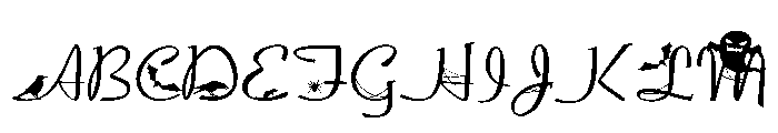 PN Macabre Millionaire Script Expanded Font UPPERCASE