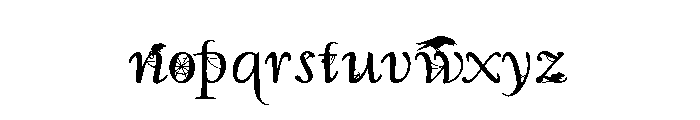PN Macabre Millionaire Script Expanded Font LOWERCASE