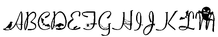 PN Macabre Millionaire Script Font UPPERCASE