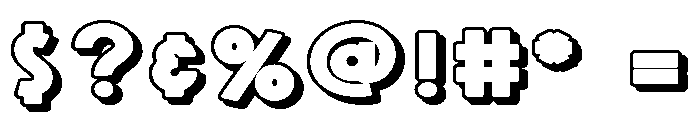 PN Maple Doughnuts 3d Expanded Font OTHER CHARS