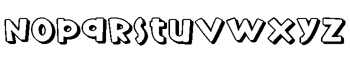 PN Maple Doughnuts 3d Expanded Font LOWERCASE