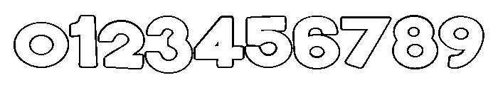 PN Maple Doughnuts Outline Expanded Font OTHER CHARS