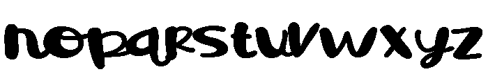 PN Maple Syrup Expanded Bold Font LOWERCASE