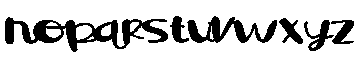 PN Maple Syrup Expanded Font LOWERCASE
