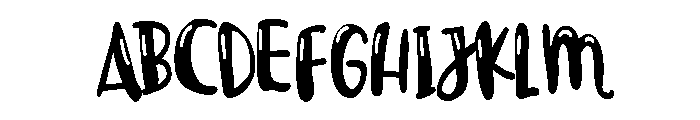 PN Maple Syrup Glow Condensed Font UPPERCASE