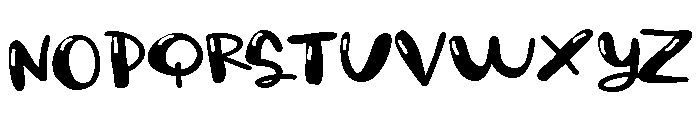 PN Maple Syrup Glow Expanded Font UPPERCASE