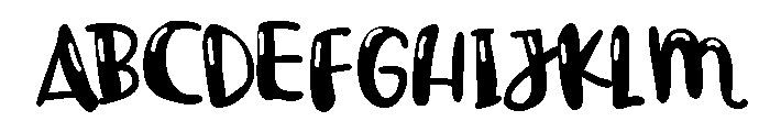 PN Maple Syrup Glow Font UPPERCASE