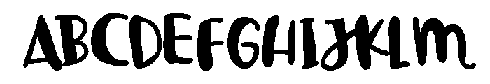 PN Maple Syrup Font UPPERCASE