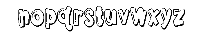 PN Marshmallow Fluff Too Condensed Font LOWERCASE