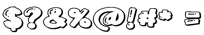 PN Marshmallow Fluff Too Expanded Font OTHER CHARS