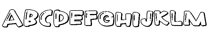 PN Marshmallow Fluff Too Expanded Font UPPERCASE