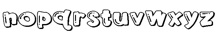 PN Marshmallow Fluff Too Expanded Font LOWERCASE