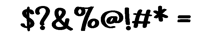 PN Megavitamin Bold Font OTHER CHARS
