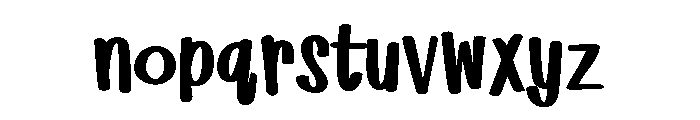 PN Megavitamin Bold Font LOWERCASE