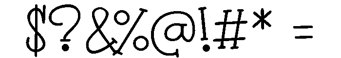 PN Melamine Font OTHER CHARS