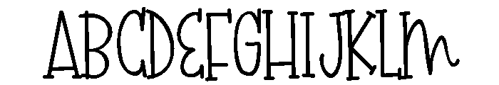 PN Melamine Font UPPERCASE