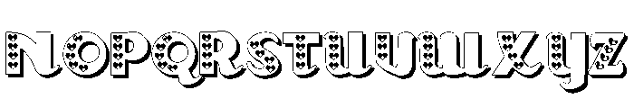 PN Meringue Loves 3d Font UPPERCASE