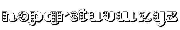 PN Meringue Loves 3d Font LOWERCASE