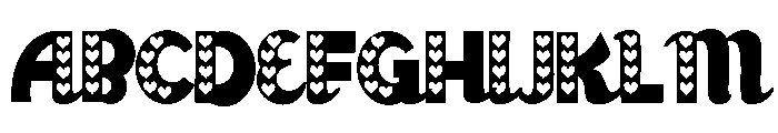 PN Meringue Loves Condensed Font UPPERCASE