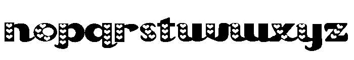 PN Meringue Loves Expanded Font LOWERCASE