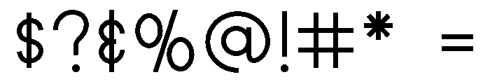 PN Metronome Font OTHER CHARS