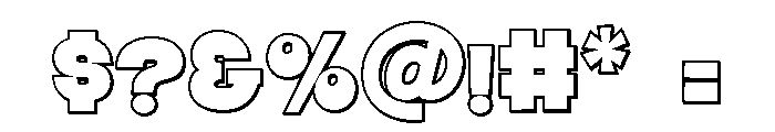 PN Mom Face 3d Condensed Font OTHER CHARS