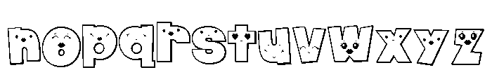 PN Mom Face 3d Condensed Font LOWERCASE