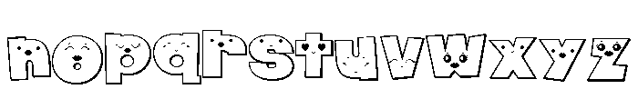 PN Mom Face 3d Font LOWERCASE