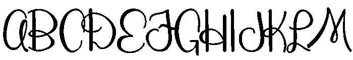 PN Monster Looks Script Condensed Font UPPERCASE