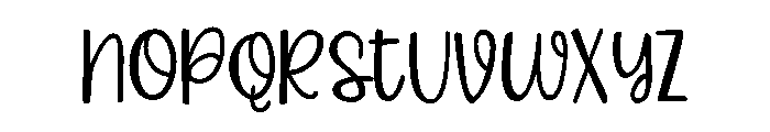 PN Monster Looks Script Condensed Font LOWERCASE
