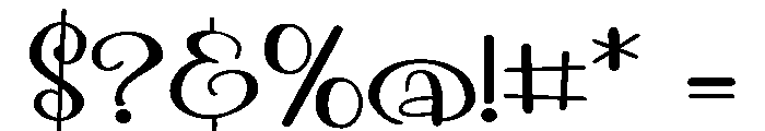 PN Monster Looks Script Expanded Font OTHER CHARS