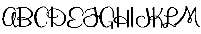 PN Monster Looks Script Font UPPERCASE