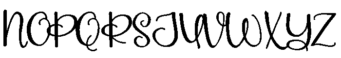 PN Monster Looks Script Font UPPERCASE