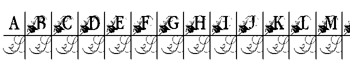 PN Mortarboard Monogram Condensed Font UPPERCASE