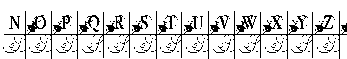 PN Mortarboard Monogram Condensed Font UPPERCASE