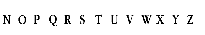 PN Mortarboard Monogram Condensed Font LOWERCASE
