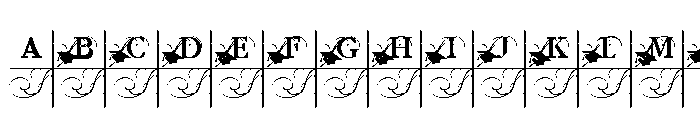 PN Mortarboard Monogram Expanded Font UPPERCASE