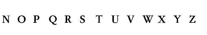 PN Mortarboard Monogram Expanded Font LOWERCASE