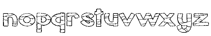 PN Mummy Expanded Font LOWERCASE
