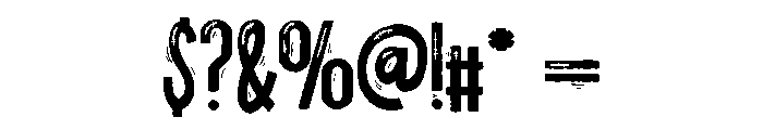 PN Mummy Script Condensed Font OTHER CHARS