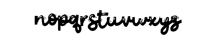 PN Mummy Script Condensed Font LOWERCASE