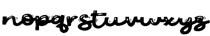 PN Mummy Script Expanded Font LOWERCASE