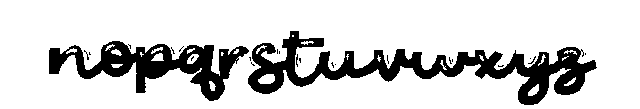 PN Mummy Script Font LOWERCASE