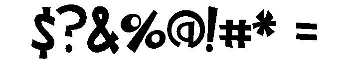 PN Nickelodeon Font OTHER CHARS